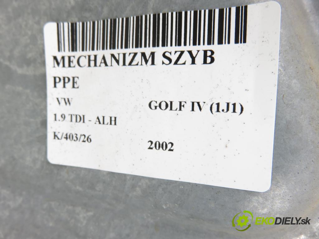VW GOLF IV (1J1) HB 2002 66,00 1.9 TDI 90 - ALH 1896,00 Mechanizmus okien 1J4837730AA