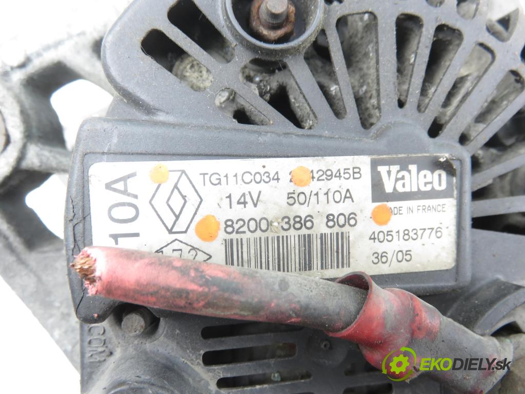 RENAULT TRAFIC II Autobus (JL) BUS 2002 74,00 1.9 dCI 100 (JL0C) - F9Q 760 1870,00 Alternátor 8200386806 (Alternátor)