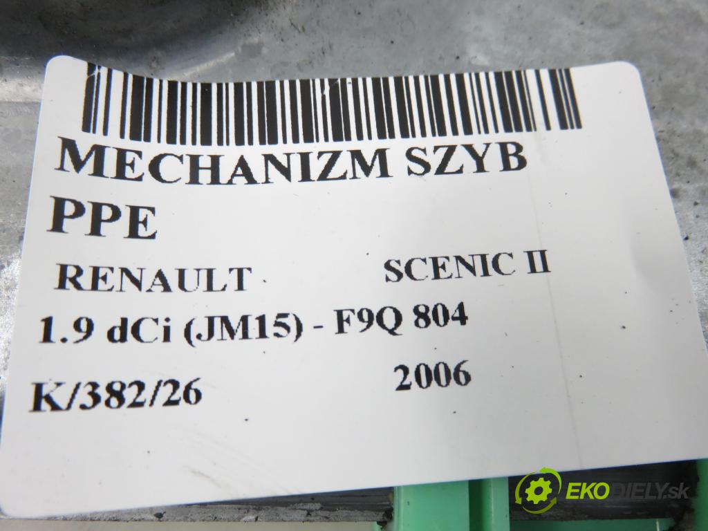 RENAULT SCENIC II (JM0/1_) MINIVAN 2006 96,00 1.9 dCi (JM15) - F9Q 804 1870,00 Mechanizmus okien 402047A