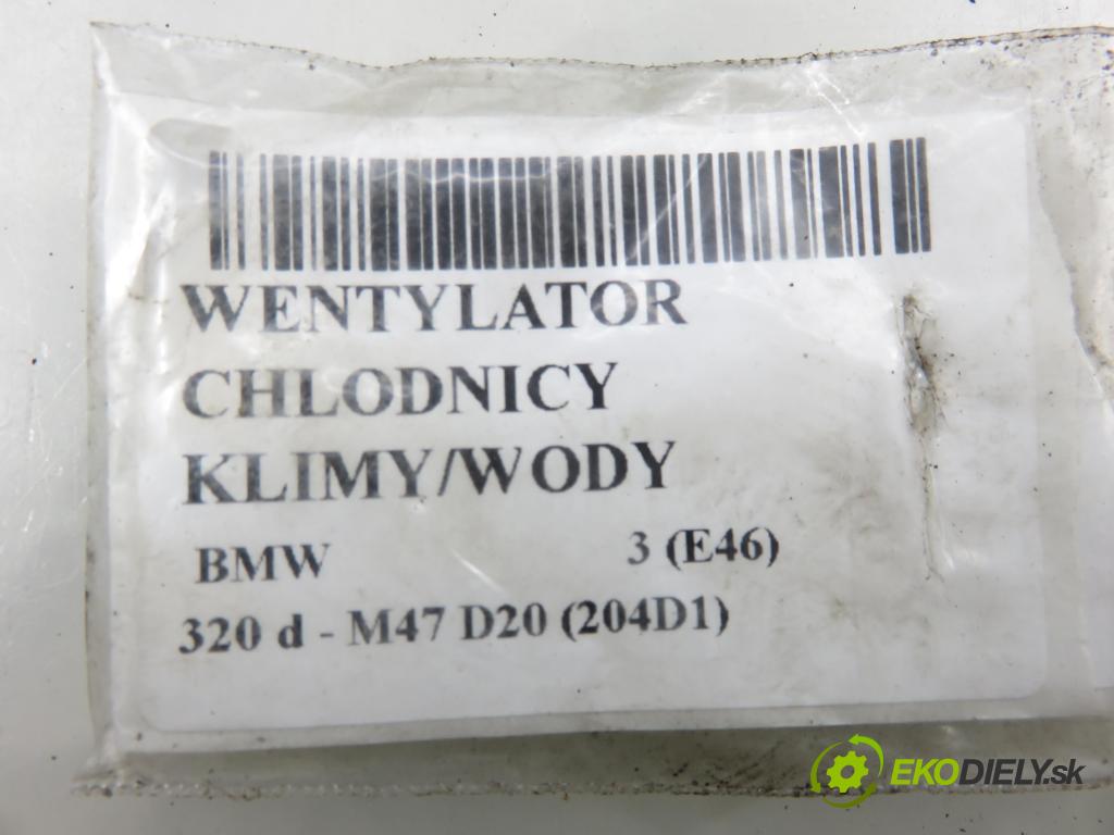 BMW 3 (E46) SEDAN 2001 100,00 320 d 136 - M47 D20 (204D1) 1951,00 ventilátor chladič PODNEBÍ / VODA 7790896 ; 6904768