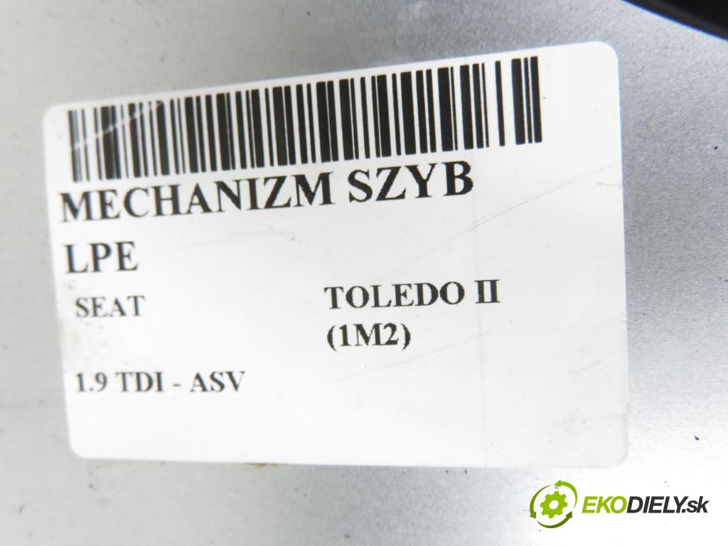 SEAT TOLEDO II (1M2) SEDAN 2003 81,00 1.9 TDI - ASV 1896,00 Mechanizmus okien 1C1959801A