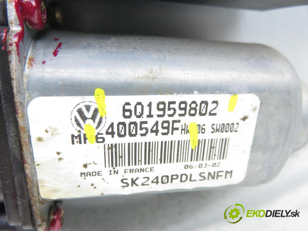 SKODA FABIA I (6Y2) HB 2001 44,00 1.4 - AZF 1397,00 Mechanizmus okien 6Q1959802 ; 400549F