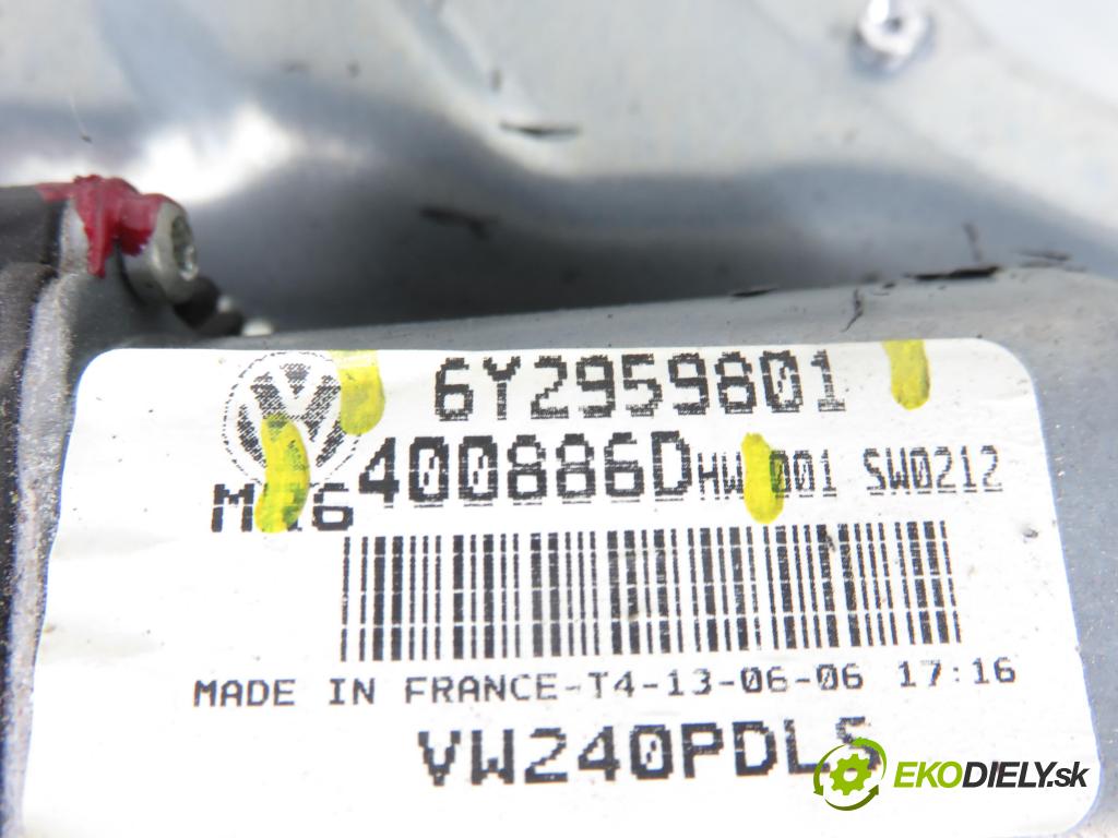 VW POLO (9N_) HB 2006 51,00 1.4 TDI - BNM 1422,00 Mechanizmus okien 6Y2959801 ; 6Q4837756 ; 400886D