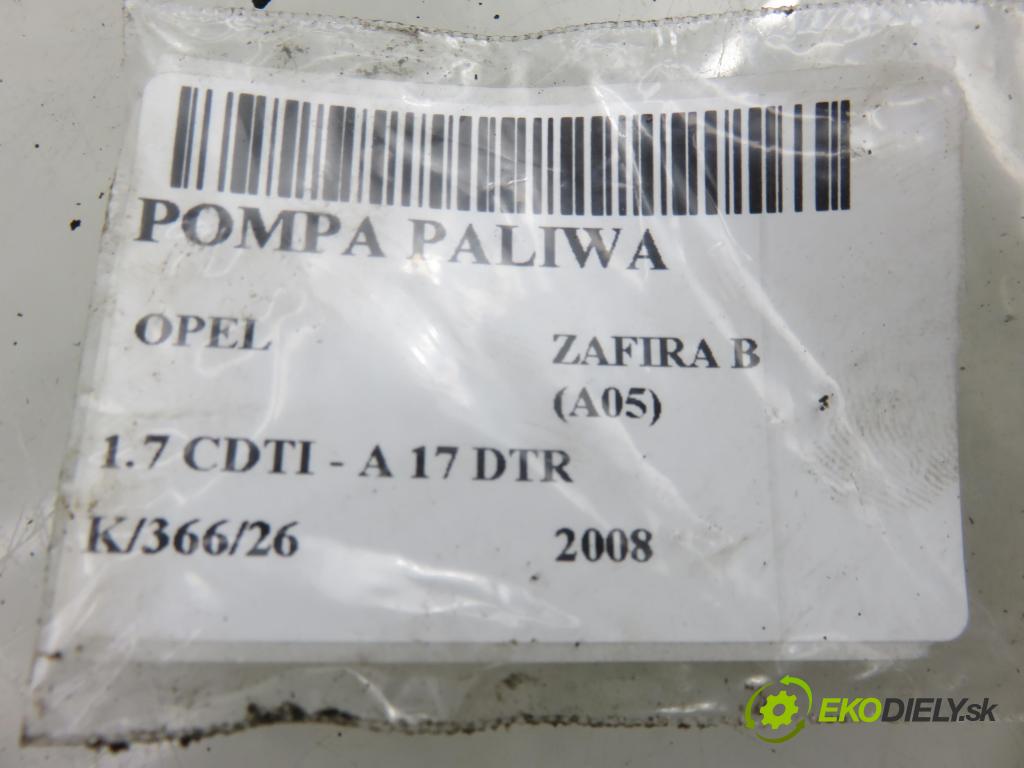 OPEL ZAFIRA B (A05) MINIVAN 2008 92,00 1.7 CDTI - A 17 DTR 1686,00 senzor hladiny paliva 13227915