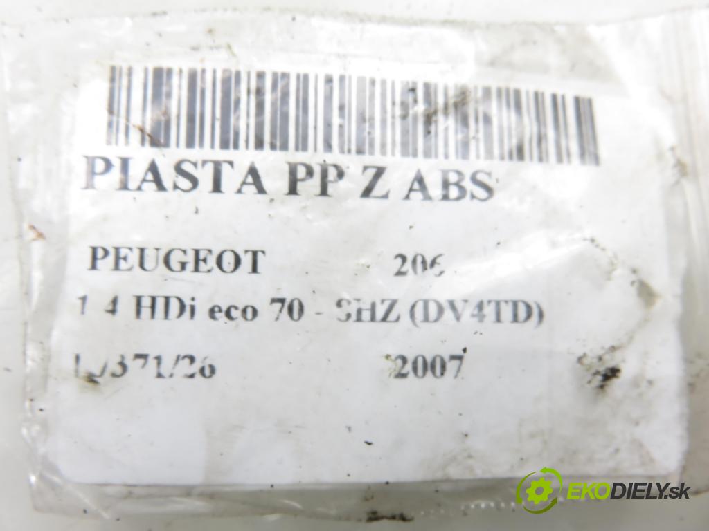 PEUGEOT 206 liftback (2A/C) HB 2007 50,00 1.4 HDi 8V 70 - 8HZ 1398,00 náboj PP ABS