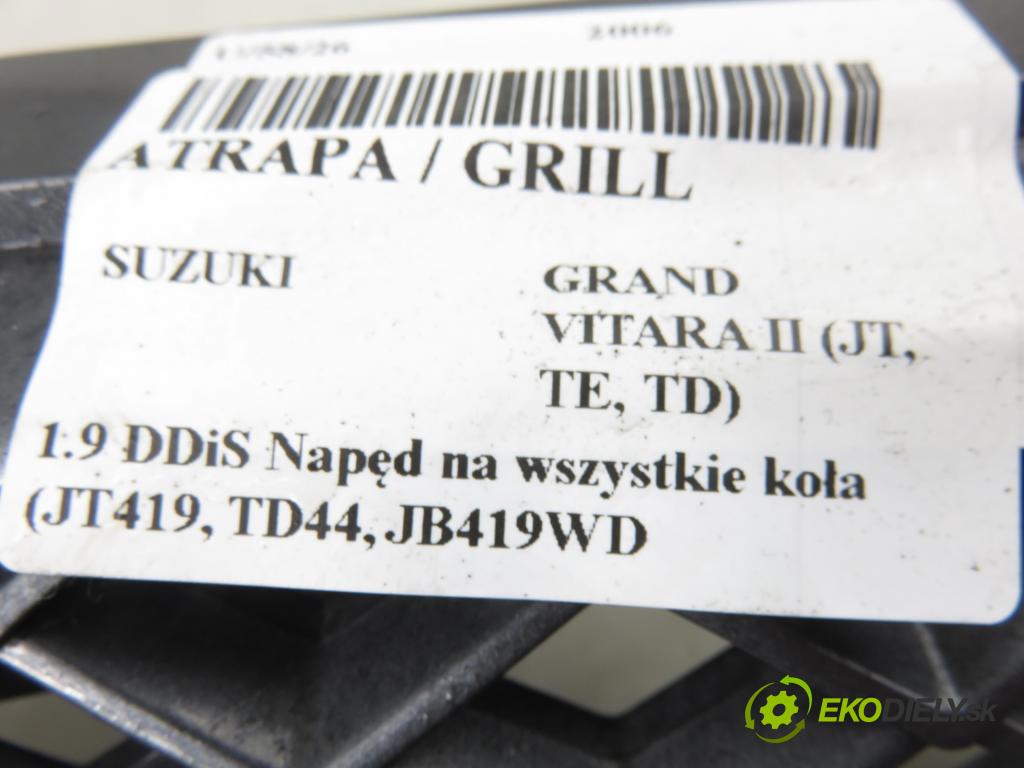 SUZUKI GRAND VITARA II (JT, TE, TD) SUV 2006 95,00 1.9 DDiS 129 4x4 - F9Q 264 1870,00 mřížka / maska 7174265J0 ; 7174365J0