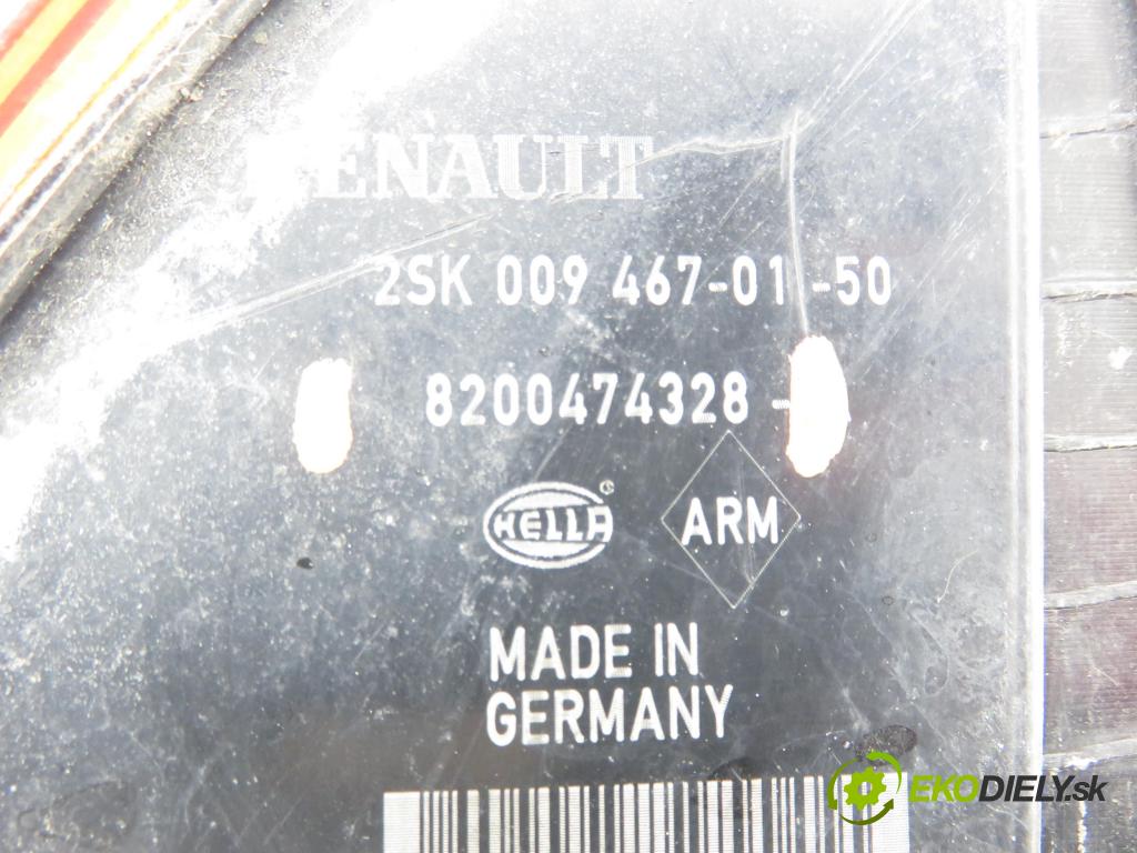 RENAULT SCENIC II (JM0/1_) MINIVAN 2006 96,00 1.9 dCi (JM15) - F9Q 804 1870,00 světlo levé zadní 8200474328