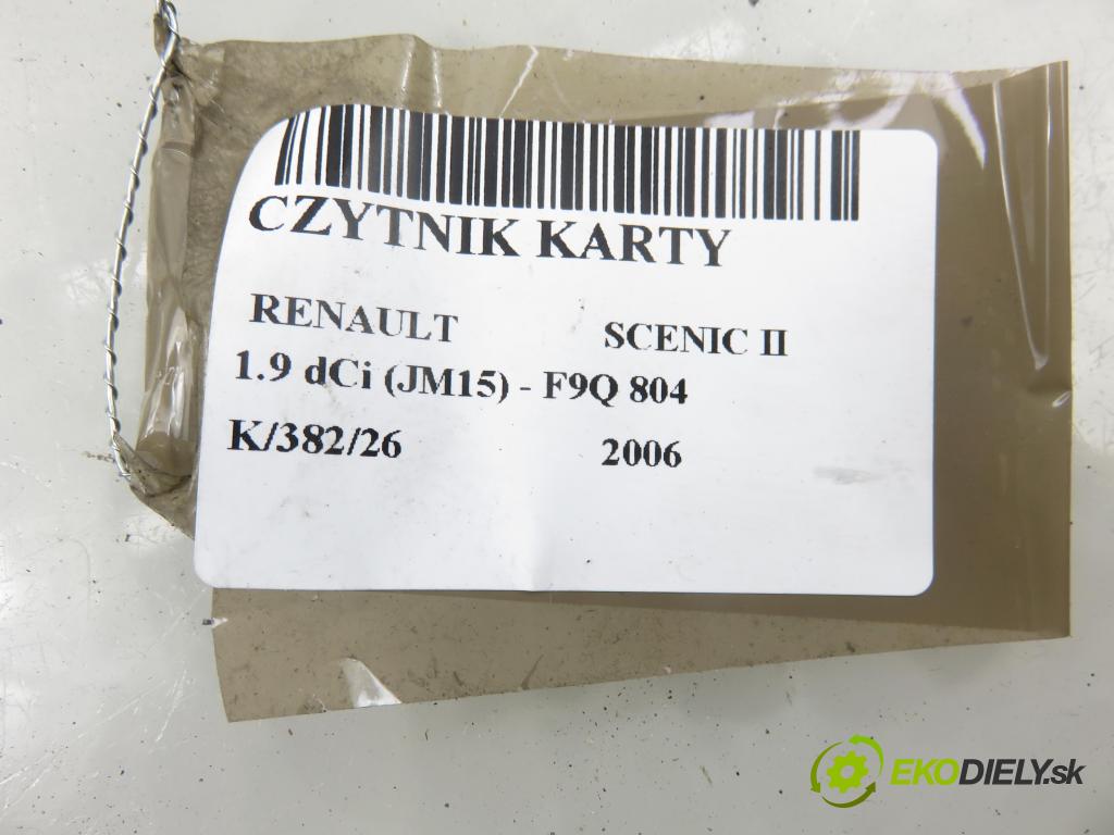 RENAULT SCENIC II (JM0/1_) MINIVAN 2006 96,00 1.9 dCi (JM15) - F9Q 804 1870,00 čítač KARTY: S116539002E ; 8200125077