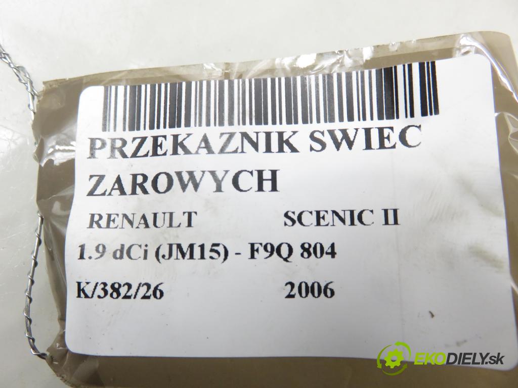 RENAULT SCENIC II (JM0/1_) MINIVAN 2006 96,00 1.9 dCi (JM15) - F9Q 804 1870,00 RELÉ: JÚN: 8200558438A