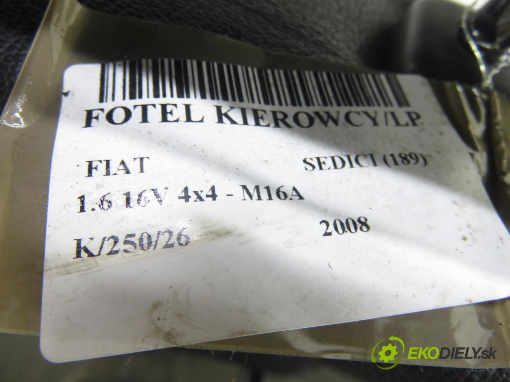 FIAT SEDICI (189_) CROSSOVER 2008 79,00 1.6 4x4 107 1586,00 Sedadlo šoféri 