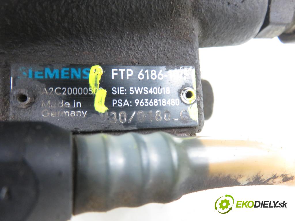 PEUGEOT 307 (3A/C) HB 2002 66,00 2.0 HDi 90 - RHY (DW10TD) 1997,00 pumpa vysokého TLAK: FTP618610 ; 5WS40018 ; 9636818480