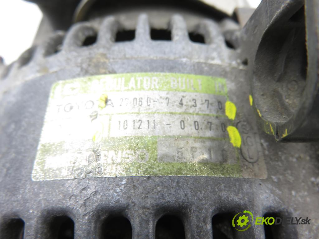 TOYOTA RAV 4 I (_A1_) SUV 1994 95,00 2.0 4WD - 3S-FE 1998,00 Alternátor 2706074370 ; 1012110070 (Alternátor)