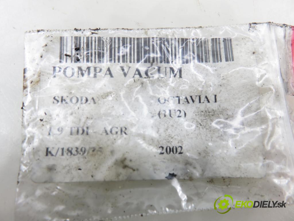 SKODA OCTAVIA I (1U2) LIFTBACK 2002 66,00 1.9 TDI 90- AGR 1896,00 Pumpa vákuová