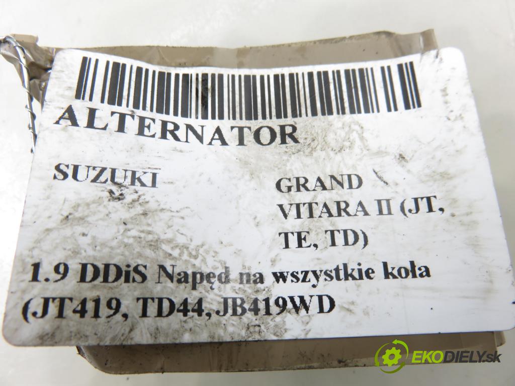 SUZUKI GRAND VITARA II (JT, TE, TD) SUV 2006 95,00 1.9 DDiS 129 4x4 - F9Q 264 1870,00 Alternátor  (Alternátor)