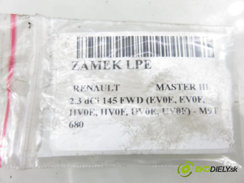 RENAULT MASTER III Platforma / podwozie (EV, HV, UV) KABINA/PLATFORMA 2010 107,00 2.3 dCi 145 FWD (EV0E, EV0F, HV0E, HV0F, UV0E, UV0 2298,00 zámok 805030009R