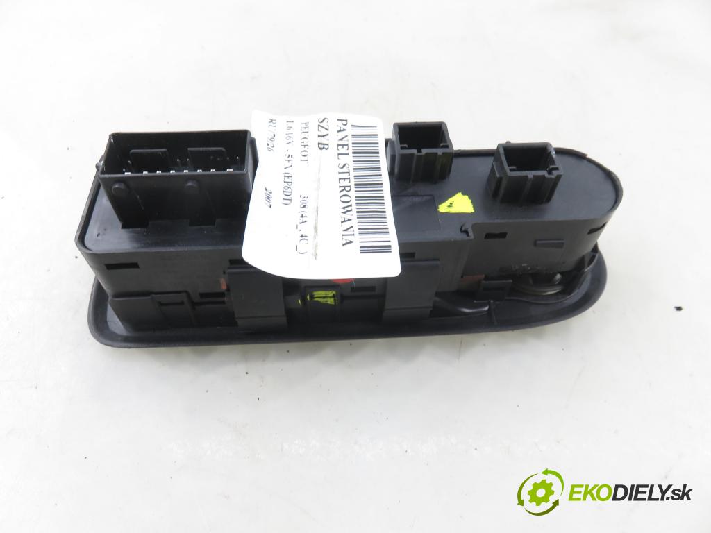 PEUGEOT 308 (4A_, 4C_) HB 2007 110,00 1.6 THP 150 - 5FX (EP6DT) 1598,00 Panel ovládania okien 96644915XT