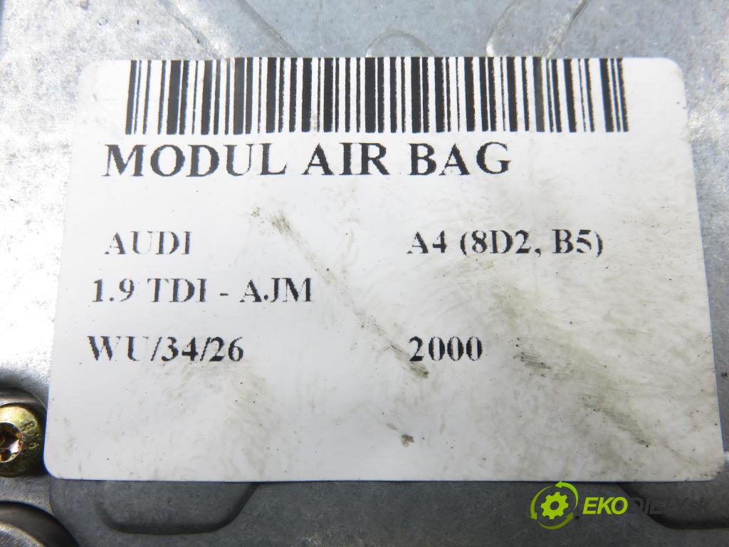 AUDI A4 (8D2, B5) SEDAN 2000 85,00 1.9 TDI - AJM 1896,00 MODUL air BAG 8D0959655J
