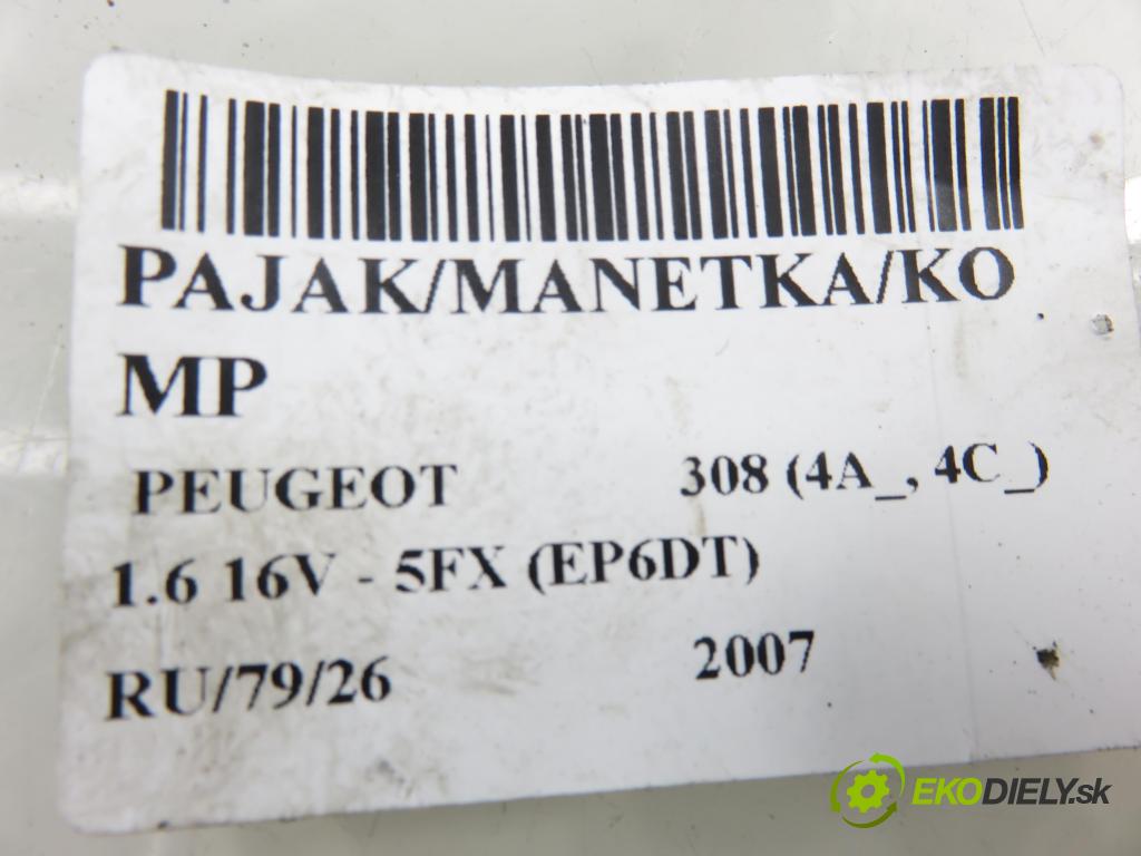 PEUGEOT 308 (4A_, 4C_) HB 2007 110,00 1.6 THP 150 - 5FX (EP6DT) 1598,00 PAKA/ŘAZENÍ/SADA: 96640633XT