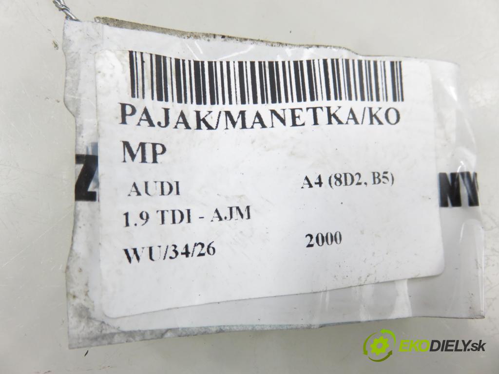 AUDI A4 (8D2, B5) SEDAN 2000 85,00 1.9 TDI - AJM 1896,00 páčka/prepínač 4D0953513D ; 8D0953503A