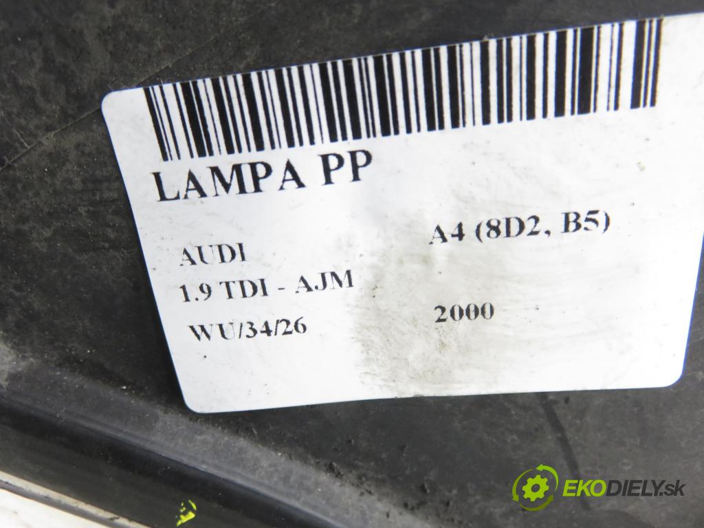 AUDI A4 (8D2, B5) SEDAN 2000 85,00 1.9 TDI - AJM 1896,00 světlo PP