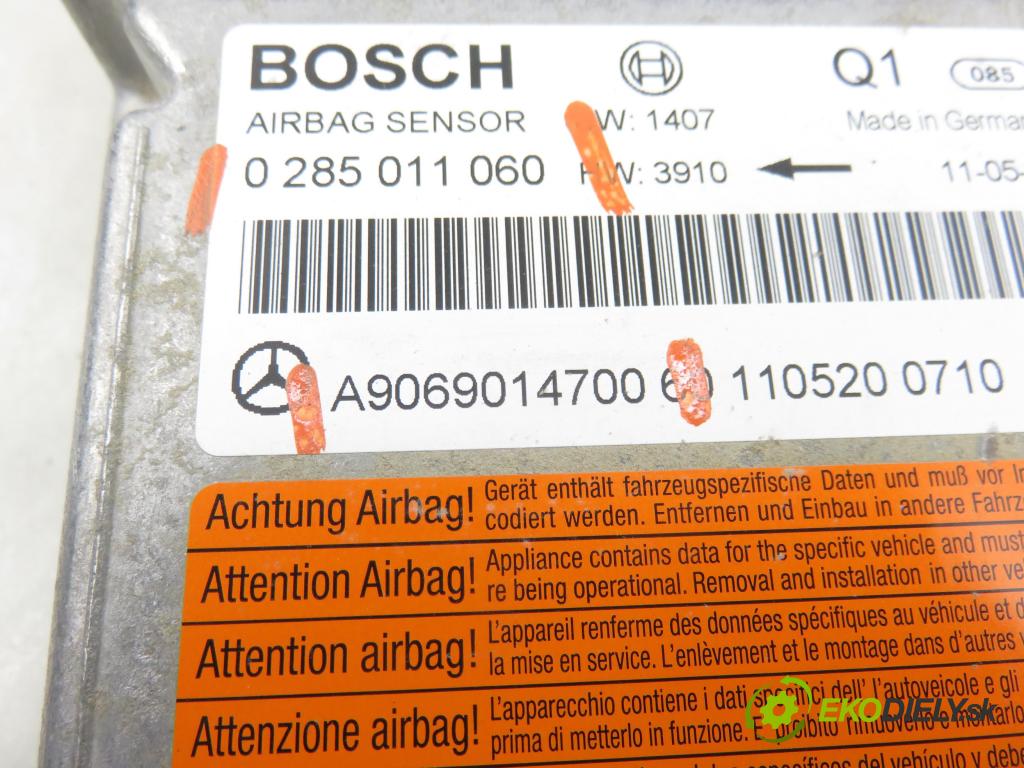 MERCEDES-BENZ SPRINTER 3,5-t Skrzynia (906) FURGON 2011 95,00 313 CDI (906.631, 906.633, 906.635, 906.637) - OM  2143,00 MODUL air BAG 0285011060 ; A9069014700