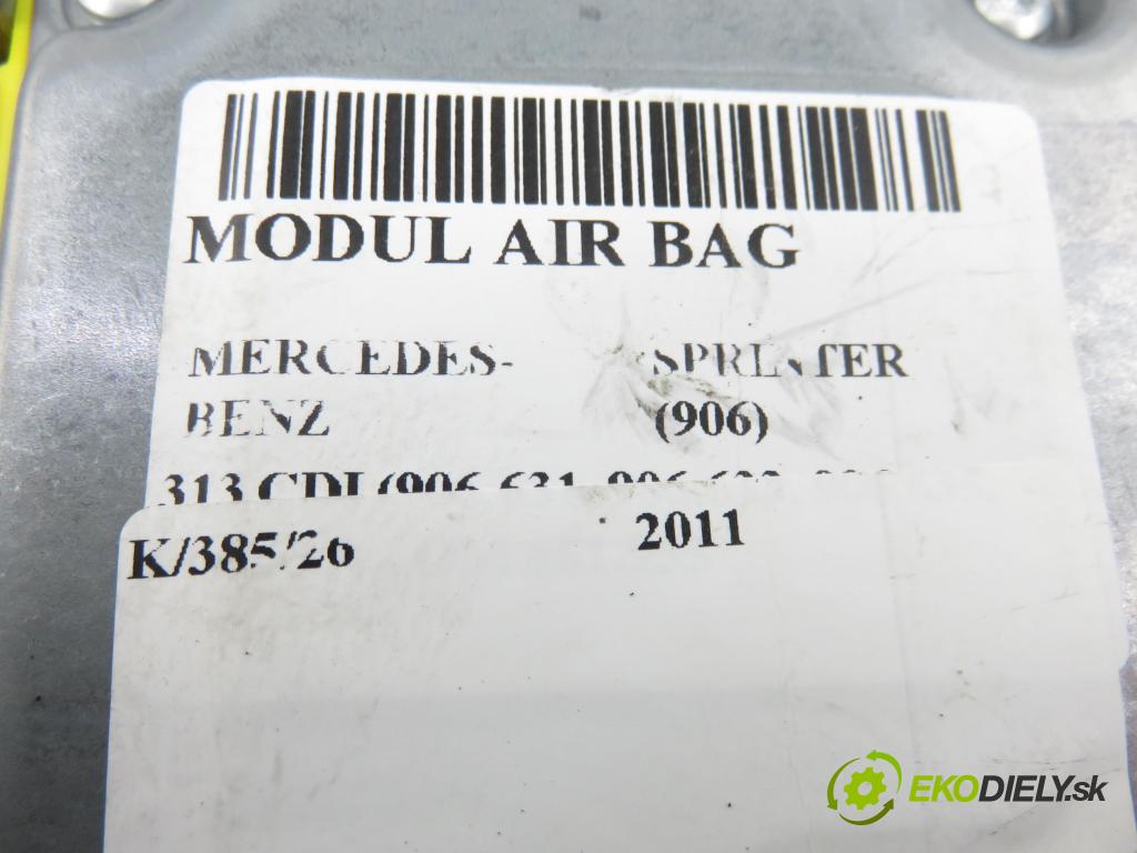 MERCEDES-BENZ SPRINTER 3,5-t Skrzynia (906) FURGON 2011 95,00 313 CDI (906.631, 906.633, 906.635, 906.637) - OM  2143,00 MODUL air BAG 0285011060 ; A9069014700