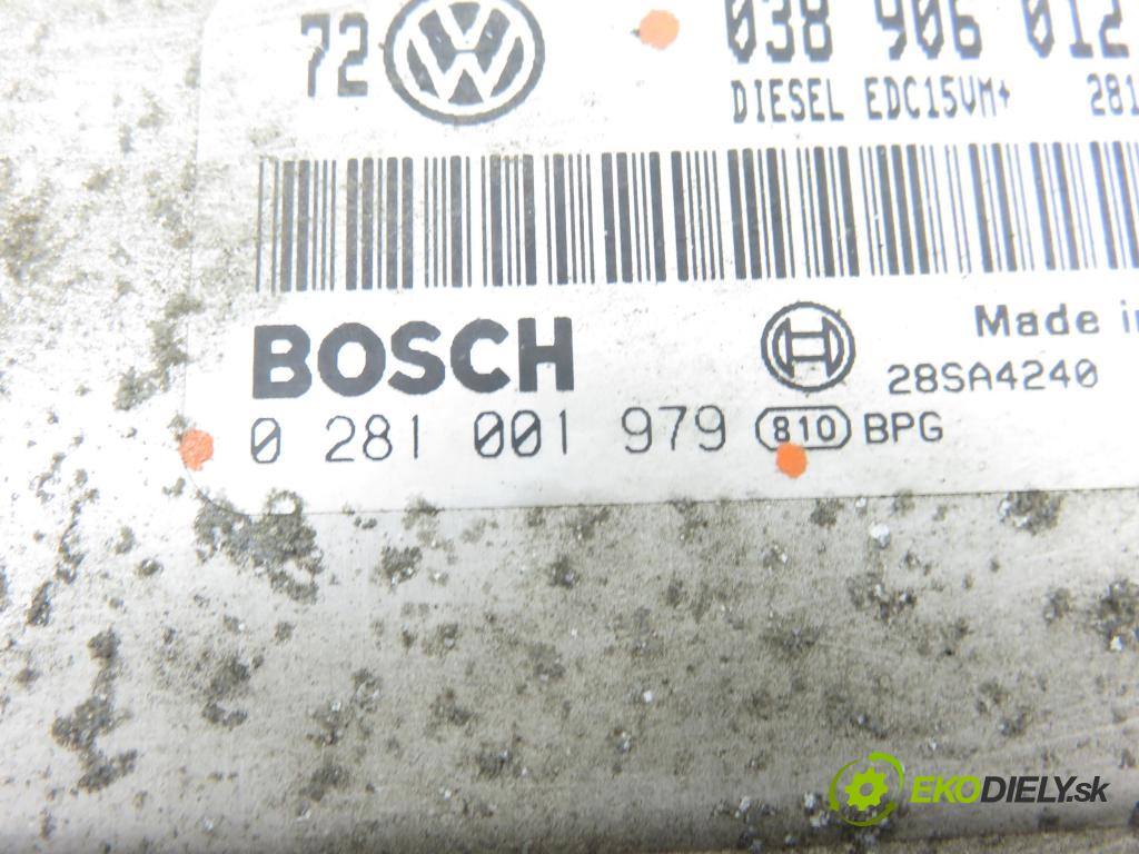 VW GOLF IV (1J1) HB 2002 66,00 1.9 TDI 90 - ALH 1896,00 Riadiaca jednotka Motor 038906012M ; 0281001979