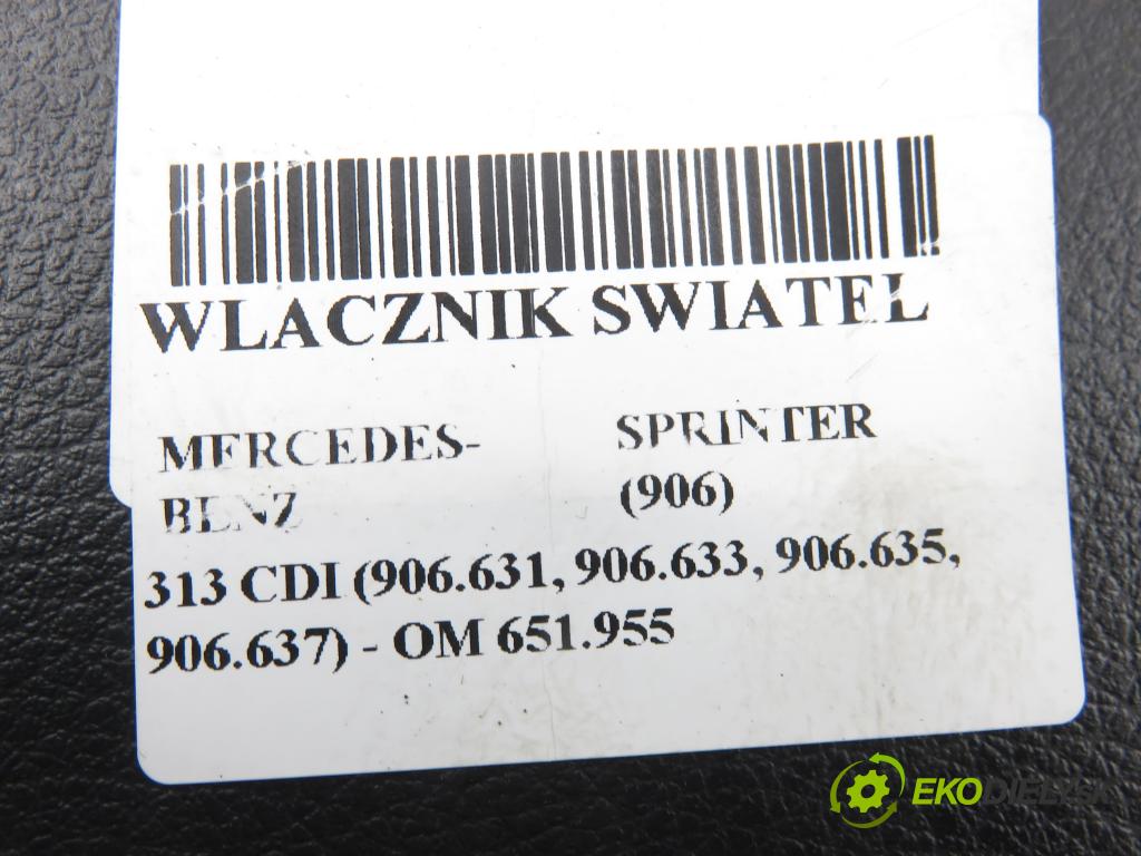 MERCEDES-BENZ SPRINTER 3,5-t Skrzynia (906) FURGON 2011 95,00 313 CDI (906.631, 906.633, 906.635, 906.637) - OM  2143,00 přepínač světla A9065450504