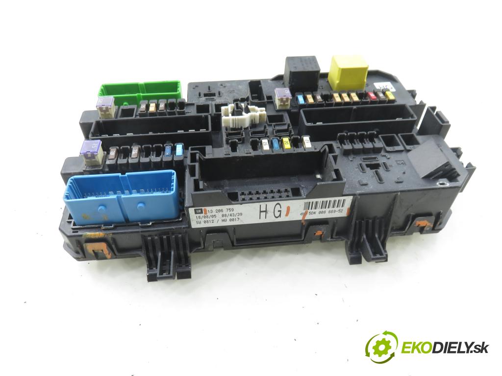 OPEL ZAFIRA B (A05) MINIVAN 2005 88,00 1.9 CDTI 8V 120 - Z 19 DT 1910,00 MODUL BSM 13206759HG ; 5DK00866952