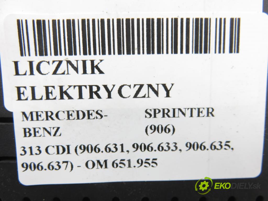 MERCEDES-BENZ SPRINTER 3,5-t Skrzynia (906) FURGON 2011 95,00 313 CDI (906.631, 906.633, 906.635, 906.637) - OM  2143,00 prístrojovka elektrický A9069002200 ; A9065422701
