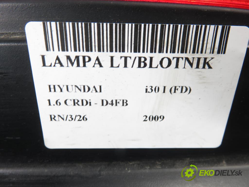 HYUNDAI i30 (FD) HB 2009 66,00 1.6 CRDi 1582,00 Svetlo ľavé zadné 924012R0