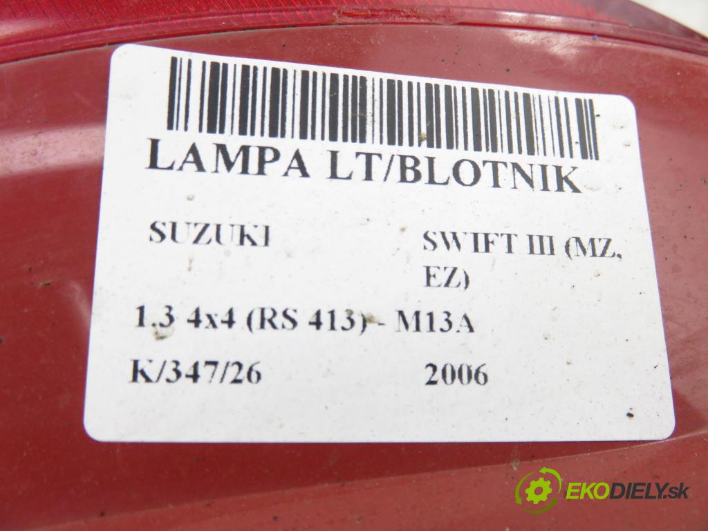 SUZUKI SWIFT III (MZ, EZ) HB 2006 68,00 1.3 4x4 (RS 413) - M13A 1328,00 světlo levé zadní P4476L