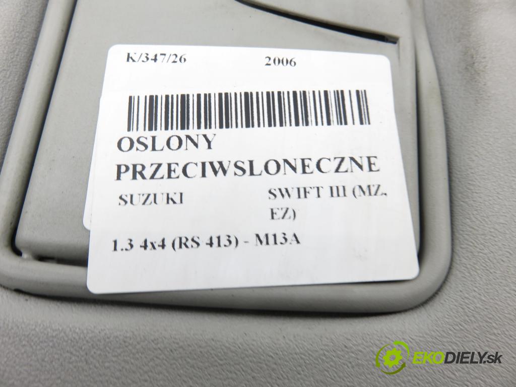 SUZUKI SWIFT III (MZ, EZ) HB 2006 68,00 1.3 4x4 (RS 413) - M13A 1328,00 kryty protislnečné