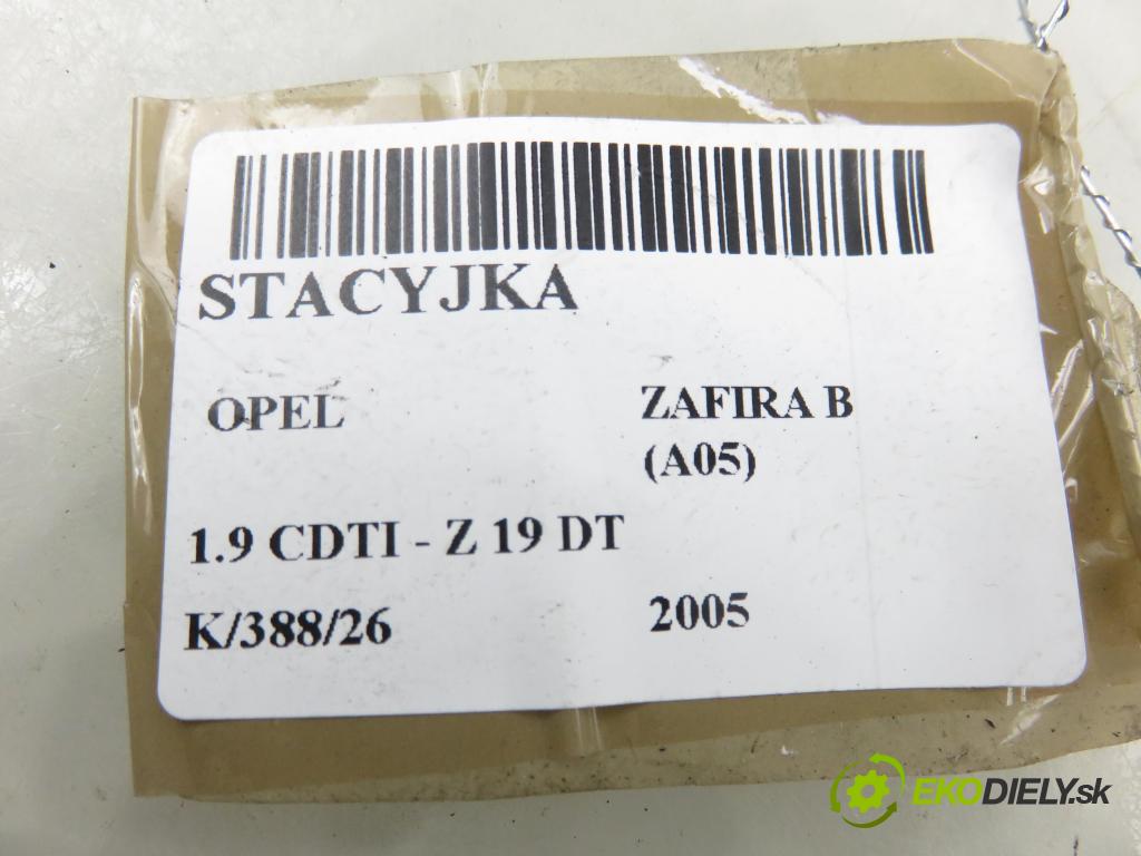 OPEL ZAFIRA B (A05) MINIVAN 2005 88,00 1.9 CDTI 8V 120 - Z 19 DT 1910,00 spínačka N0501881 (Spínací skříňka)
