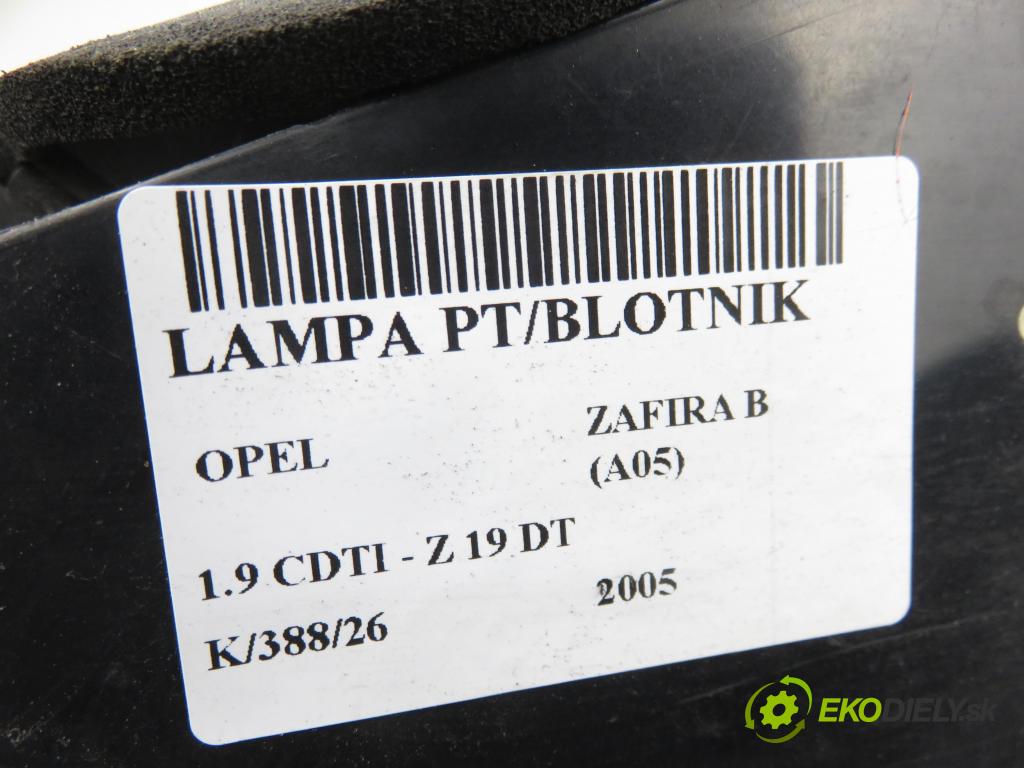 OPEL ZAFIRA B (A05) MINIVAN 2005 88,00 1.9 CDTI 8V 120 - Z 19 DT 1910,00 světlo pravé zadní 24451843