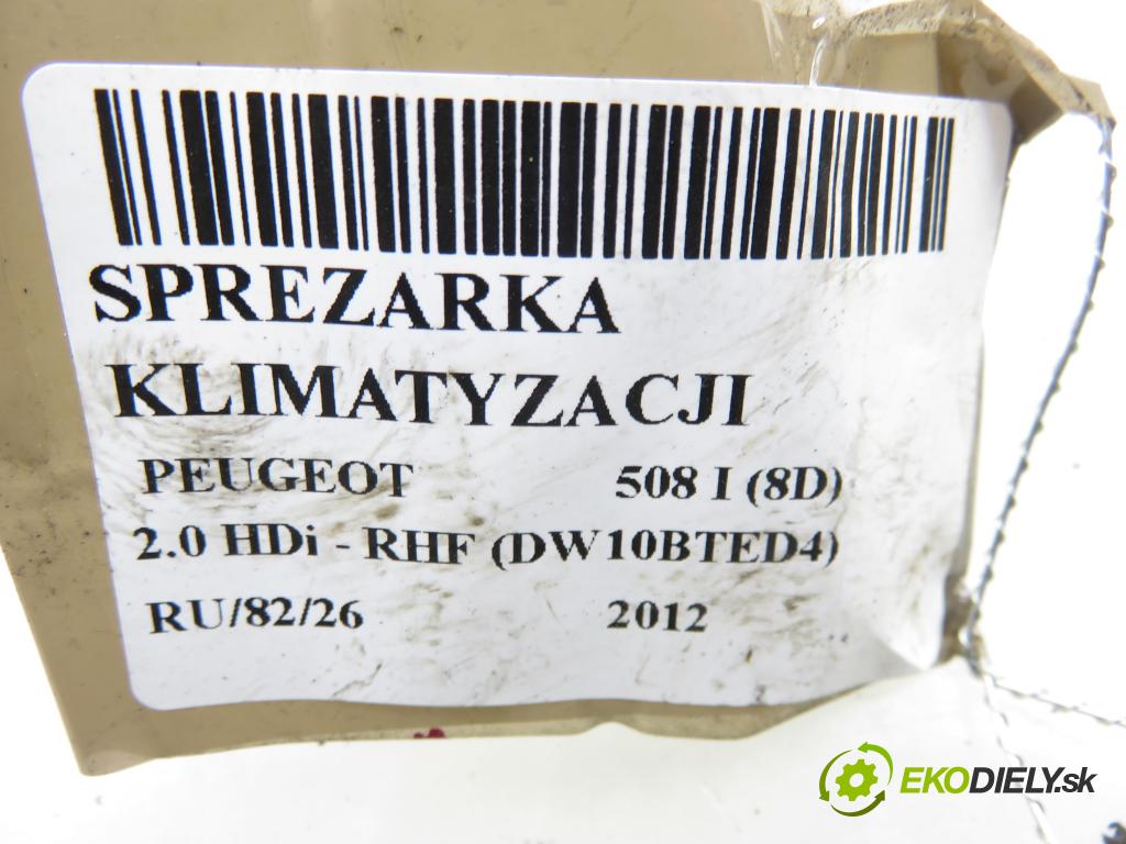 PEUGEOT 508 I (8D_) SEDAN 2012 103,00 2.0 HDi - RHF (DW10BTED4) 1997,00 KOMPRESOR: klimatizace 9800840380 (Kompresor klimatizace)
