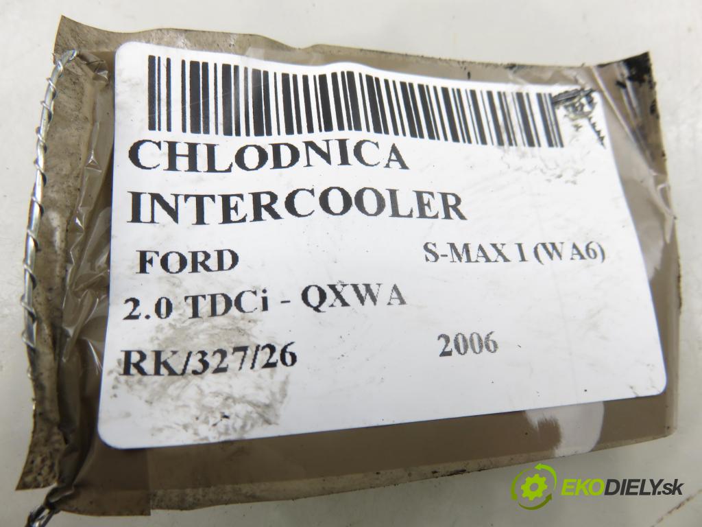 FORD S-MAX (WA6) MINIVAN 2006 103,00 2.0 TDCi - QXWA 1997,00 chladič intercooler 2002199