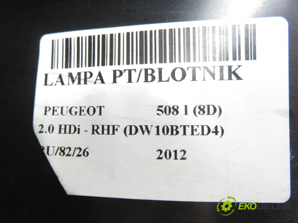 PEUGEOT 508 I (8D_) SEDAN 2012 103,00 2.0 HDi - RHF (DW10BTED4) 1997,00 Svetlo pravé zadné 9686293680