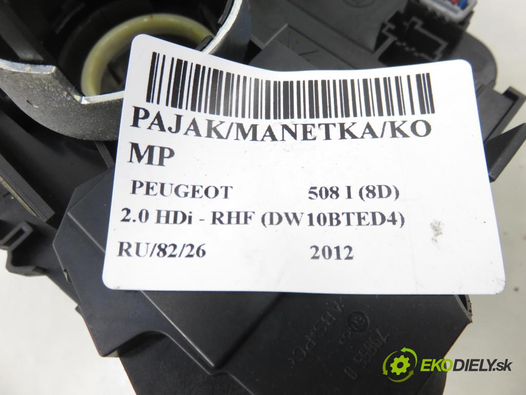 PEUGEOT 508 I (8D_) SEDAN 2012 103,00 2.0 HDi - RHF (DW10BTED4) 1997,00 PAKA/ŘAZENÍ/SADA: 96759260XT