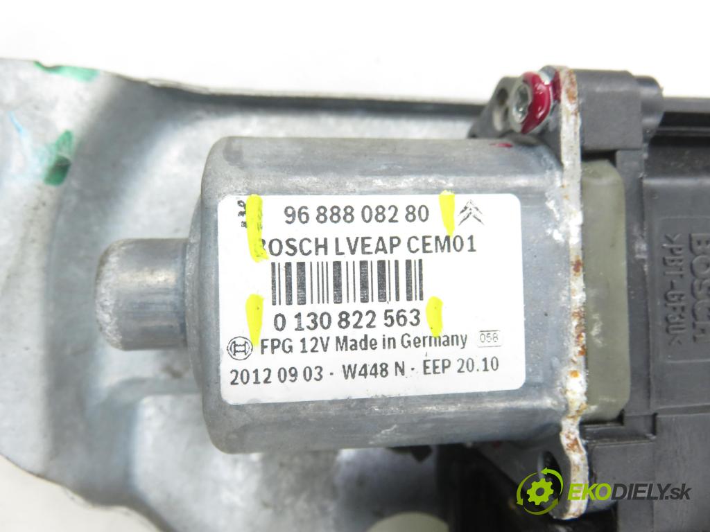 PEUGEOT 508 I (8D_) SEDAN 2012 103,00 2.0 HDi - RHF (DW10BTED4) 1997,00 Mechanizmus okien 9688808280 ; 0130822563