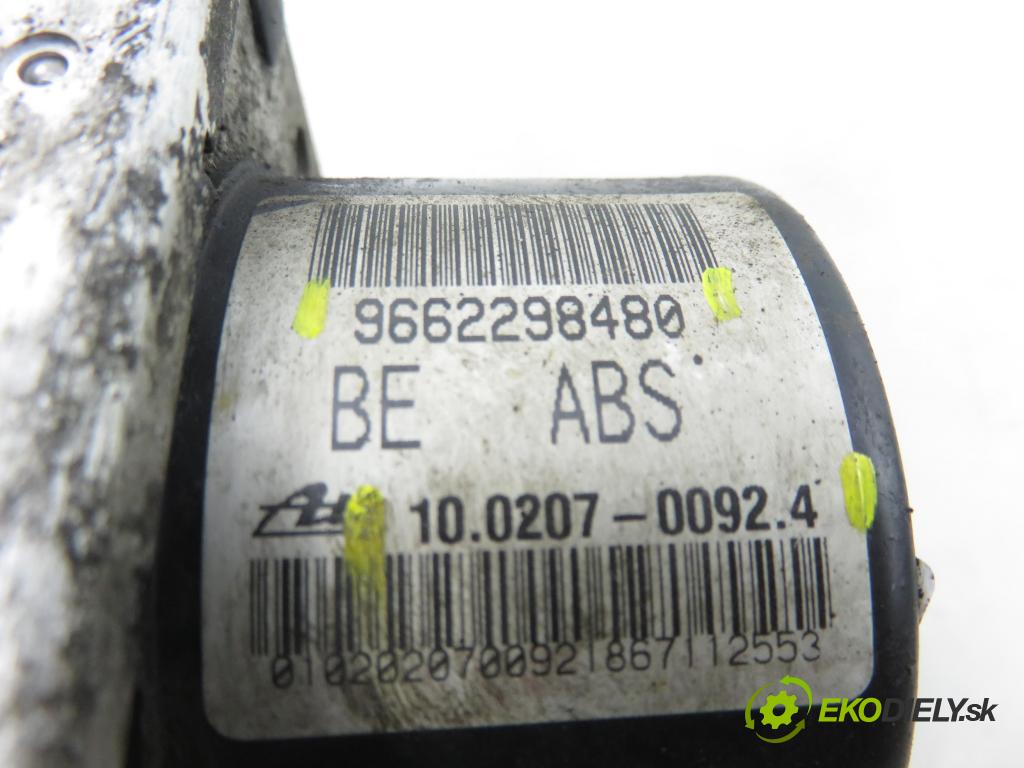 CITROEN C3 I (FC_) HB 2007 50,00 1.4 HDi - 8HZ (DV4TD) 1398,00 pumpa ABS 10097011443 ; 9662298480 ; 10020700924 (Pumpa ABS)