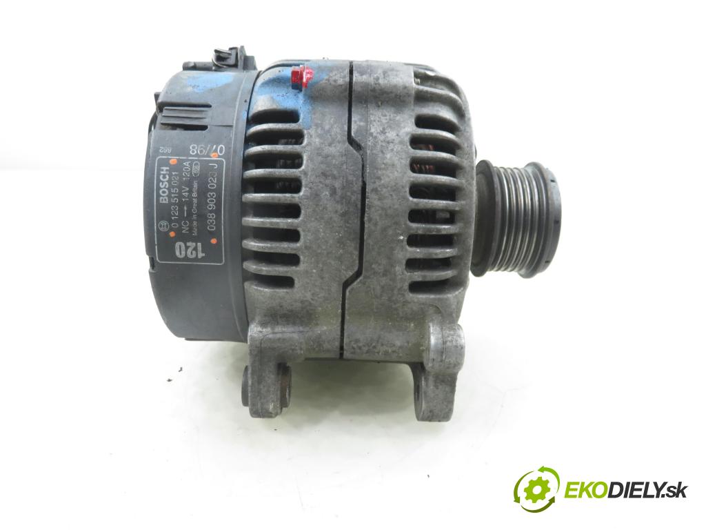 VW GOLF IV (1J1) HB 1998 66,00 1.9 TDI - AGR 1896,00 Alternátor 038903023J ; 0123515021 (Alternátor)