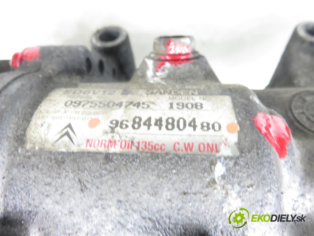 CITROEN C3 I (FC_) HB 2007 50,00 1.4 HDi - 8HZ (DV4TD) 1398,00 KOMPRESOR: klimatizace 9684480480 (Kompresor klimatizace)