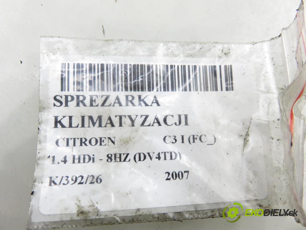 CITROEN C3 I (FC_) HB 2007 50,00 1.4 HDi - 8HZ (DV4TD) 1398,00 KOMPRESOR: klimatizace 9684480480 (Kompresor klimatizace)