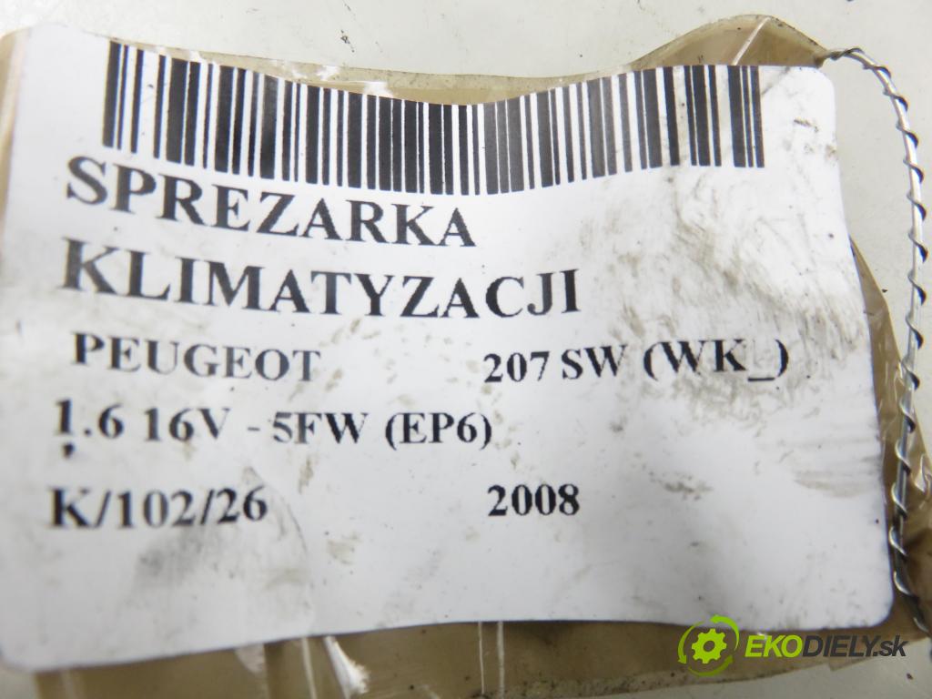 PEUGEOT 207 SW (WK_) KOMBI 2008 88,00 1.6 16V - 5FW (EP6) 1598,00 KOMPRESOR: klimatizace 9659675780 (Kompresor klimatizace)