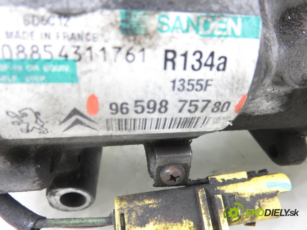 PEUGEOT 207 SW (WK_) KOMBI 2008 88,00 1.6 16V - 5FW (EP6) 1598,00 KOMPRESOR: klimatizace 9659675780 (Kompresor klimatizace)