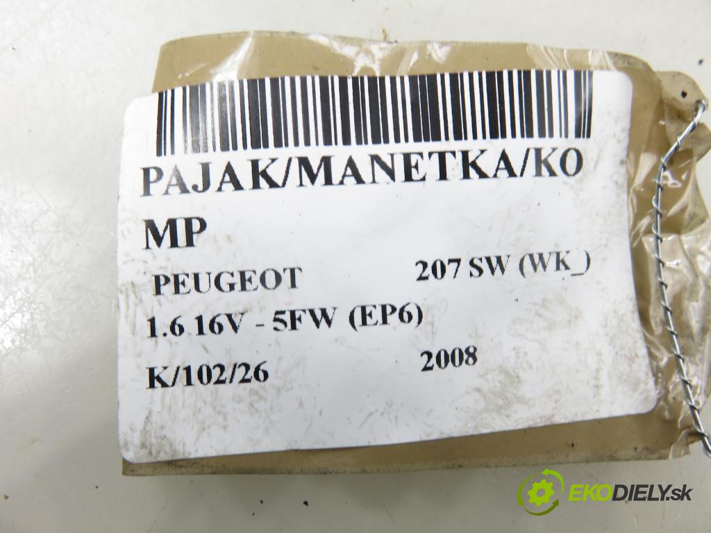PEUGEOT 207 SW (WK_) KOMBI 2008 88,00 1.6 16V - 5FW (EP6) 1598,00 PAKA/ŘAZENÍ/SADA: 96630724XT ; 204070