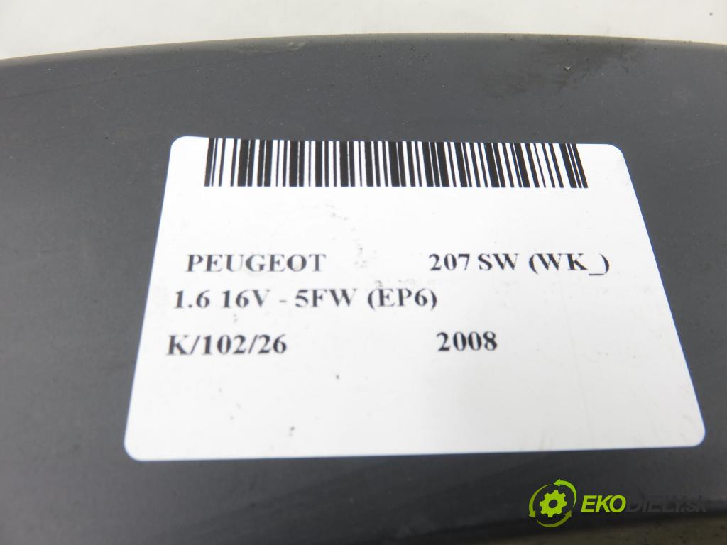 PEUGEOT 207 SW (WK_) KOMBI 2008 88,00 1.6 16V - 5FW (EP6) 1598,00 lišta BLATNÍK PT 9680735180