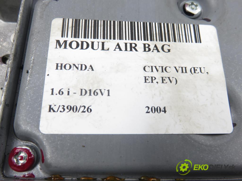 HONDA CIVIC VII Hatchback (EU, EP, EV) HB 2004 81,00 1.6 i - D16V1 1590,00 MODUL air BAG 77960S6AG940M2 ; 5WK43197