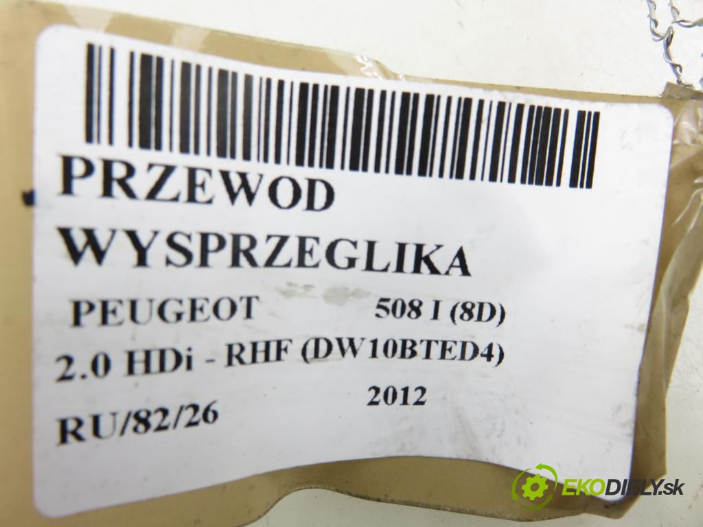 PEUGEOT 508 I (8D_) SEDAN 2012 103,00 2.0 HDi - RHF (DW10BTED4) 1997,00 trubka vypínacího ložiska 9689092580